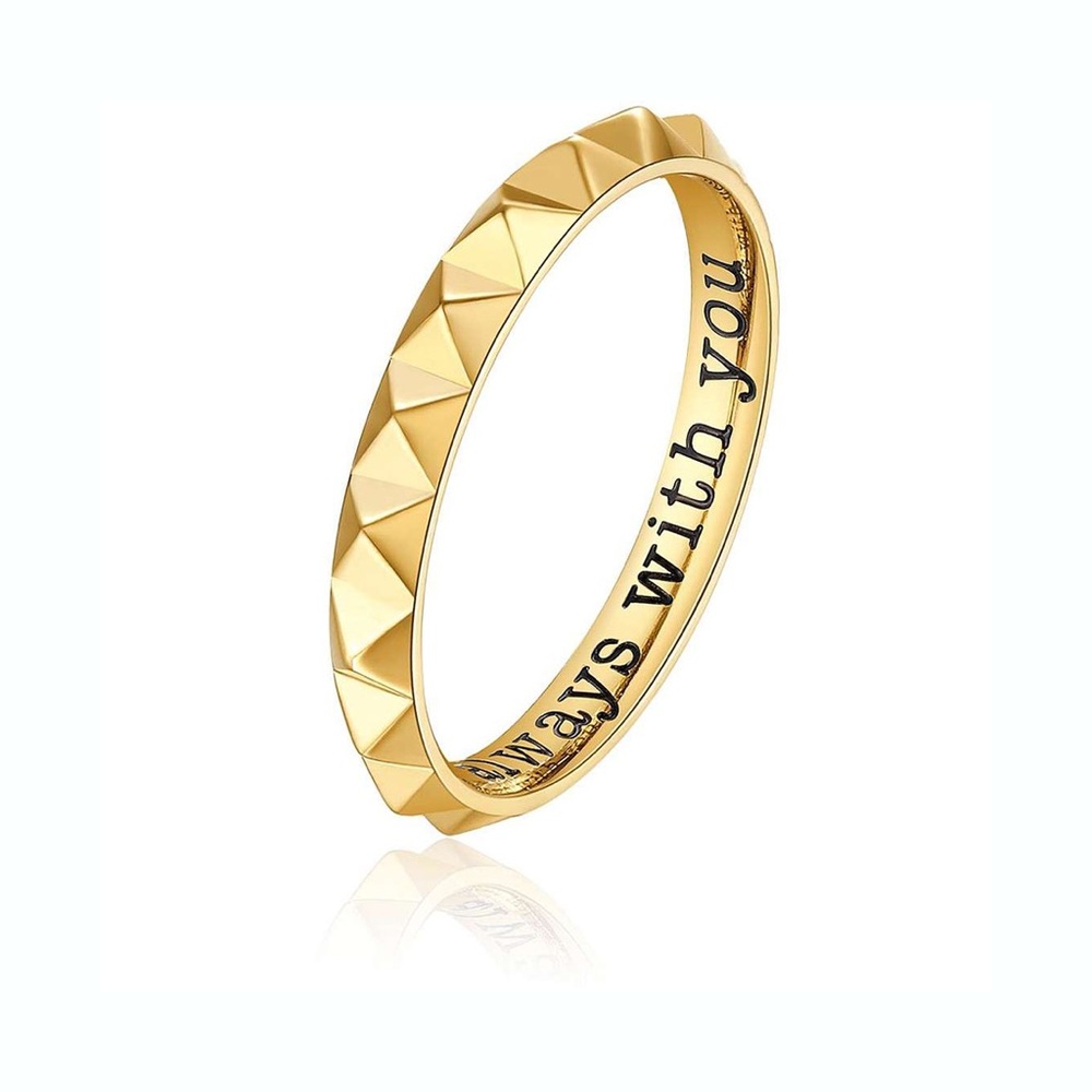 Brosway with you Gold Pyramid Studded Bangle Bracelet